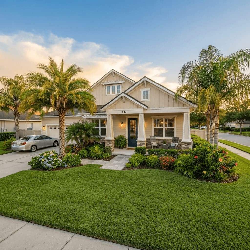 A welcoming Central Florida home at golden hour